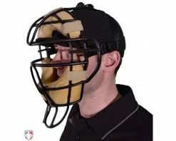 Richardson Umpire Caps Richardson Surge Adjustable Combo Plate / Base Umpire Cap -Baseball Gear Sales 530 Richardson Surge Fitted Plate Umpire Cap 4 Stitch Worn with Mask Side View 1