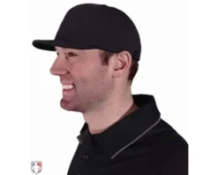 Richardson Umpire Caps Richardson Pulse Performance FlexFit Combo Plate / Base Umpire Cap -Baseball Gear Sales 633 Richardson Pulse Performance Flex Fit Umpire Cap 4 Stitch Worn Side View