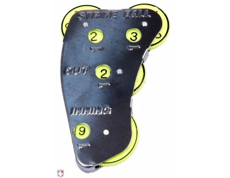 Champro Umpire Gear Champro 4-Dial Optic Yellow Steel Umpire Indicator - 3/2/2 Count 2 Champro Umpire Gear Champro 4-Dial Optic Yellow Steel Umpire Indicator - 3/2/2 Count - Image 2