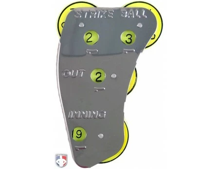 Champro Umpire Gear Champro 4-Dial Optic Yellow Steel Umpire Indicator - 3/2/2 Count 1 Champro Umpire Gear Champro 4-Dial Optic Yellow Steel Umpire Indicator - 3/2/2 Count