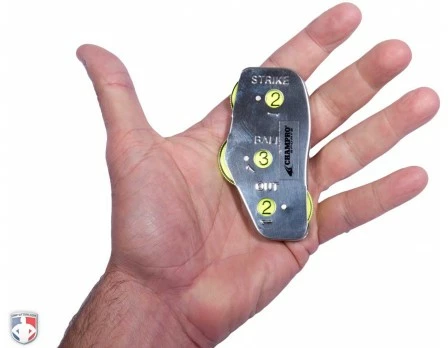 Champro Umpire Gear Champro 3-Dial Optic Yellow Steel Umpire Indicator - 3/2/2 Count 3 Champro Umpire Gear Champro 3-Dial Optic Yellow Steel Umpire Indicator - 3/2/2 Count - Image 3