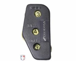 Pro Style Umpire Ball Bag Kit -Baseball Gear Sales A041P CHAMPRO 3 DIAL OPTIC YELLOW UMPIRE INDICATOR 3 4 3 COUNT FRONT 1