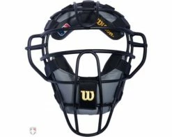 Wilson Umpire Gear Wilson MLB Wrap Around Umpire Mask Replacement Pads - Black And Grey -Baseball Gear Sales A3009 AL BK BK GY Wilson Dyna Lite Aluminum Umpire Mask with Black and Grey