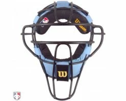 Wilson Umpire Gear Wilson MLB Umpire Mask Replacement Pads - Sky Blue And Black -Baseball Gear Sales A3009 AL BL BK Front 1