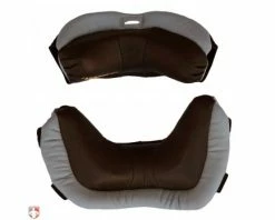 Wilson Umpire Gear Wilson MLB Wrap Around Umpire Mask Replacement Pads - Black And Grey -Baseball Gear Sales A3816 BG WILSON WRAP AROUND UMPIRE MASK REPLACEMENT PADS BLACK AND GREY INSIDE 1