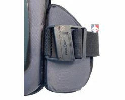 Wilson Umpire Gear Wilson MLB West Vest Pro Gold 2 Memory Foam Umpire Chest Protector -Baseball Gear Sales B720 Wilson MLB West Vest Pro Gold 2 Memory Foam Chest Protector fidlock buckle closed 1