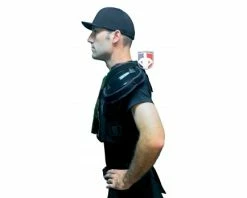 Wilson Umpire Gear Wilson MLB West Vest Pro Gold 2 Air Management Umpire Chest Protector -Baseball Gear Sales B7204 Wilson MLB West Vest Pro Gold 2 Air Management Umpire Chest Protector worn side