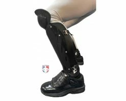 Champro Umpire Gear Champro Single Knee Umpire Shin Guards -Baseball Gear Sales CG108 Champro Single Knee Umpire Shin Guards worn crouch