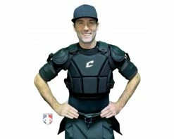 Champro Umpire Gear Champro Umpire Chest Protector Bicep Extensions -Baseball Gear Sales CP15 Champro Umpire Chest Protector Bicep Extensions CP135 Worn FrontHEIC