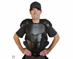 ALL-STAR Umpire Gear All-Star Cobalt Umpire Chest Protector -Baseball Gear Sales CPU5000 All Star Cobalt Umpire Chest Protector Worn Front View
