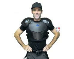 ALL-STAR Umpire Gear All-Star Cobalt Umpire Chest Protector -Baseball Gear Sales CPU5000 All Star Cobalt Umpire Chest Protector worn ns