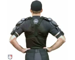 Diamond Umpire Gear Diamond Pro Umpire Chest Protector -Baseball Gear Sales DCP PRO Worn Back All Attachments 1