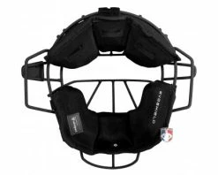 EvoShield MLB Black Pro-SRZ Windpact Catcher Mask -Baseball Gear Sales EVO MASK BK Evo Shield MLB Steel Mask with Windpact Flat Inside