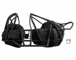 EvoShield MLB Black Pro-SRZ Windpact Catcher Mask -Baseball Gear Sales EVO MASK BK Evo Shield MLB Steel Mask with Windpact Flat Side