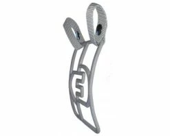 Force3 Umpire Gear Force3 Defender Umpire Throat Guard -Baseball Gear Sales F3 DMTG SV Force3 Defender Umpire Throat Guard Silver Side View