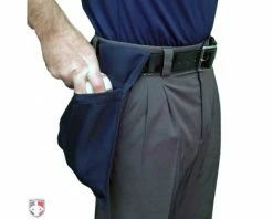 Force3 Umpire Gear Force3 Dry-Lo Umpire Ball Bag - Without Inside Pockets -Baseball Gear Sales F3 DRYLO N Force3 DryLo Umpire Ball Bag Worn Side with Baseball 1