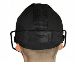 Diamond Umpire Gear Diamond ECLIPSE All-Black IX3 Aluminum Umpire Mask -Baseball Gear Sales FM RH ECL Diamond Eclipse Umpire Mask Harness Worn Back 7