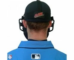 ALL-STAR Umpire Gear All-Star Black Magnesium Umpire Mask With Black LUC -Baseball Gear Sales FM4000 MAG UMP BK BK Worn Back