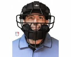 ALL-STAR Umpire Gear All-Star Matte Black System 7 Steel Umpire Mask With UltraCool -Baseball Gear Sales FM4000 MBK All Star Matte Black System 7 Steel Umpire Mask with UltraCool