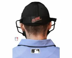 ALL-STAR Umpire Gear All-Star Matte Black System 7 Steel Umpire Mask With UltraCool -Baseball Gear Sales FM4000 MBK All Star Matte Black System 7 Steel Umpire Mask with UltraCool reverse