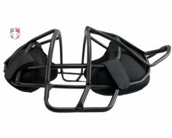 ALL-STAR Umpire Gear All-Star Matte Black System 7 Steel Umpire Mask With UltraCool -Baseball Gear Sales FM4000 MBK All Star Matte Black System 7 Steel Umpire Mask with UltraCool side flat