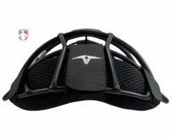 ALL-STAR Umpire Gear All-Star Matte Black System 7 Steel Umpire Mask With UltraCool -Baseball Gear Sales FM4000 MBK All Star Matte Black System 7 Steel Umpire Mask with UltraCool top flat