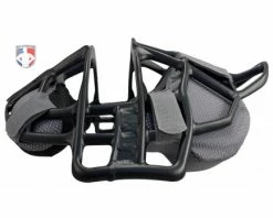 ALL-STAR Umpire Gear All-Star Black Magnesium Umpire Mask With Grey LUC -Baseball Gear Sales FM4000MAG UMP BK GY All Star Black Magnesium Umpire Mask with Grey LUC side flat