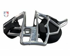 ALL-STAR Umpire Gear All-Star Silver Magnesium Umpire Mask With Black LUC -Baseball Gear Sales FM4000MAG UMP SV BK All Star Silver Magnesium Umpire Mask with Black side flat