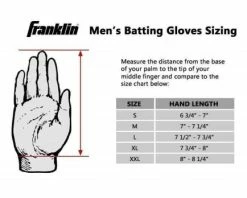 Franklin Sports Franklin MLB ColdMax Base Umpire Gloves -Baseball Gear Sales Franklin Glove Size Chart 3