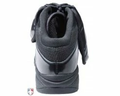 New Balance Referee And Umpire Shoes New Balance V3 All-Black Mid-Cut Umpire Plate Shoes -Baseball Gear Sales MU460XB3 New Balance V3 All Black Mid Cut Umpire Plate Shoes Back View