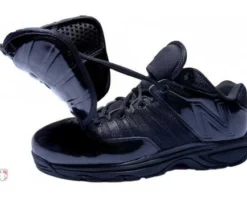 New Balance Referee And Umpire Shoes New Balance V3 All-Black Low-Cut Umpire Plate Shoes -Baseball Gear Sales MUL460B3 New Balance V3 All Black Low Cut Umpire Plate Shoes Outside Side View with Flap Up