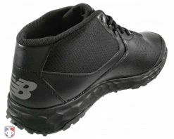 New Balance Referee And Umpire Shoes New Balance V3 All-Black Mid-Cut Umpire Base Shoes -Baseball Gear Sales MUM950B3 New Balance V3 All Black Mid Cut Umpire Base Shoes Inside Back Angled View