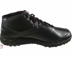 New Balance Referee And Umpire Shoes New Balance V3 All-Black Mid-Cut Umpire Base Shoes -Baseball Gear Sales MUM950B3 New Balance V3 All Black Mid Cut Umpire Base Shoes Inside Side View