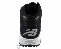 New Balance Referee And Umpire Shoes New Balance V3 Black & White Mid-Cut Umpire Base Shoes -Baseball Gear Sales MUM950T3 New Balance V3 Black White Mid Cut Umpire Base Shoes Back View