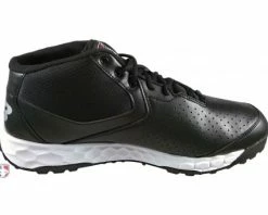 New Balance Referee And Umpire Shoes New Balance V3 Black & White Mid-Cut Umpire Base Shoes -Baseball Gear Sales MUM950T3 New Balance V3 Black White Mid Cut Umpire Base Shoes Inside Side View