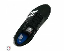 New Balance Referee And Umpire Shoes New Balance V3 Black & White Mid-Cut Umpire Base Shoes -Baseball Gear Sales MUM950T3 New Balance V3 Black White Mid Cut Umpire Base Shoes Top View