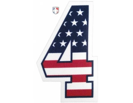 4" USA Stars And Stripes Precision-Cut Number 1 4" USA Stars And Stripes Precision-Cut Number
