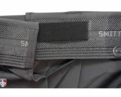 Smitty Umpire Smitty Performance Poly Spandex Charcoal Grey Umpire Plate Pants With Expander Waistband -Baseball Gear Sales Poly Spandex Expander Waist Inside Stretched 1