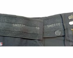 Smitty Umpire Smitty Performance Poly Spandex Charcoal Grey Flat Front Umpire Plate Pants With Expander Waistband -Baseball Gear Sales Poly Spandex Expander Waist Inside 4