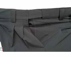 Smitty Umpire Smitty Performance Poly Spandex Charcoal Grey Umpire Base Pants With Expander Waistband -Baseball Gear Sales Poly Spandex Expander Waistband Stretched 2