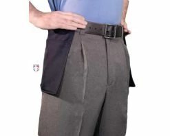 Smitty Umpire Smitty Heather Grey Umpire Plate Pants With Expander Waistband