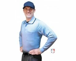 Smitty Umpire Smitty Long Sleeve Body Flex Umpire Shirt - Powder Blue