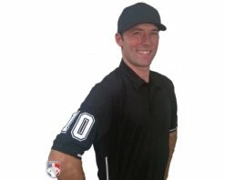 Smitty Umpire Smitty Vertical Stripe Umpire Shirt - Black -Baseball Gear Sales S310 BK with N4 SUB WBW 2