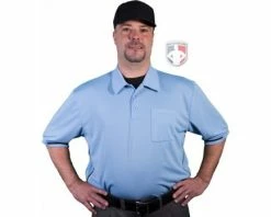 Smitty Umpire Smitty Vertical Stripe Umpire Shirt - Polo Blue