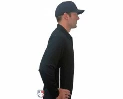 Smitty Umpire Smitty Long Sleeve Vertical Stripe Umpire Shirt 20 Smitty Umpire Smitty Long Sleeve Vertical Stripe Umpire Shirt -Baseball Gear Sales S311 BK Right Side