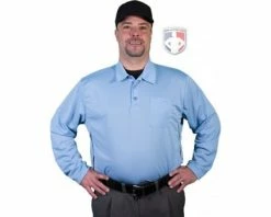 Smitty Umpire Smitty Long Sleeve Vertical Stripe Umpire Shirt 24 Smitty Umpire Smitty Long Sleeve Vertical Stripe Umpire Shirt -Baseball Gear Sales S311 PB Front