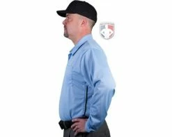 Smitty Umpire Smitty Long Sleeve Vertical Stripe Umpire Shirt 25 Smitty Umpire Smitty Long Sleeve Vertical Stripe Umpire Shirt -Baseball Gear Sales S311 PB Left