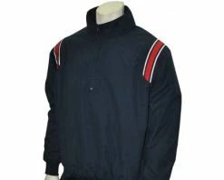 Smitty Umpire Smitty Traditional Half-Zip Umpire Jacket - Navy And Red 7 Smitty Umpire Smitty Traditional Half-Zip Umpire Jacket - Navy And Red -Baseball Gear Sales S320 N R Smitty Traditional Half Zip Umpire Jacket Navy with Red Front View
