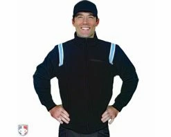 Smitty Umpire Smitty Major League Style Fleece Lined Umpire Jacket - Black And Polo Blue
