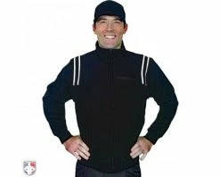 Smitty Umpire Smitty Major League Style Fleece Lined Umpire Jacket - Black And White